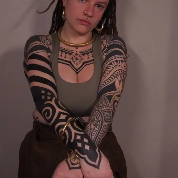 Ornamental tattoo by Lilentatt in Barcelona