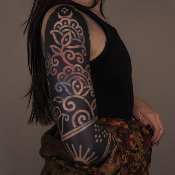 Ornamental tattoo by Lilentatt in Barcelona