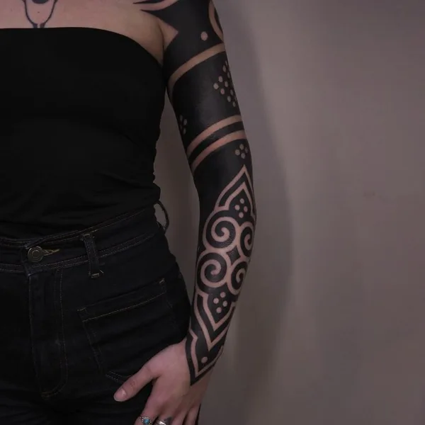 Ornamental tattoo by Lilentatt in Barcelona
