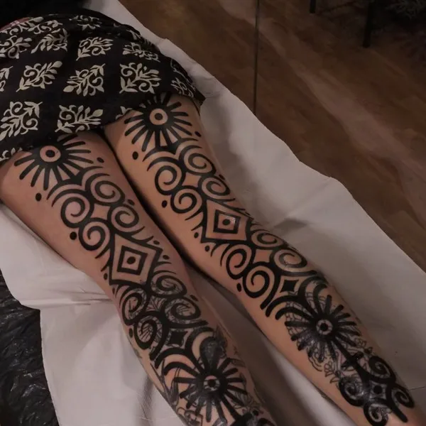Ornamental tattoo by Lilentatt in Barcelona