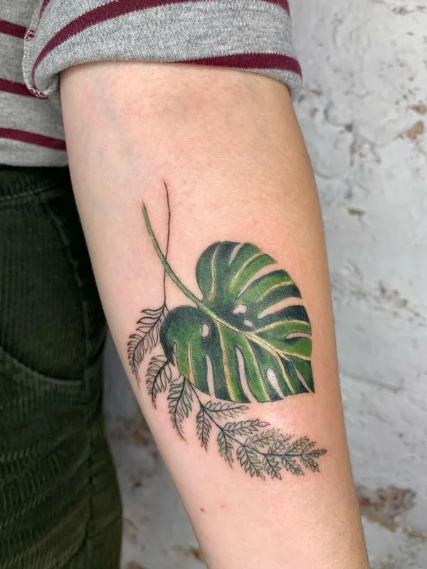female color botaniс tattoo on forearm #95405 | Tattoo Artist Tatyana Boyko