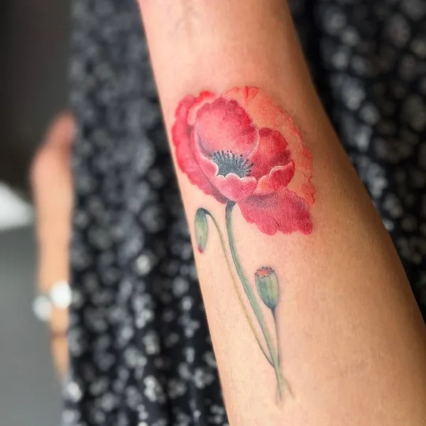 Watercolor tattoo by Tatyana Boyko in Saint Petersburg