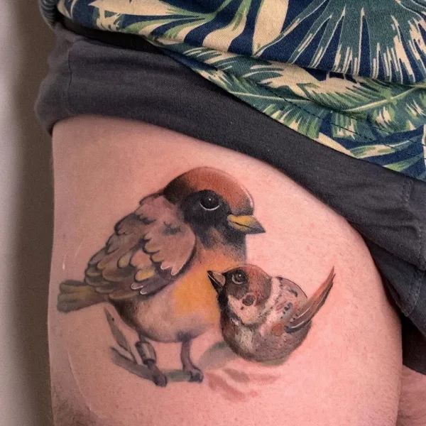 Watercolor tattoo by Tatyana Boyko in Saint Petersburg