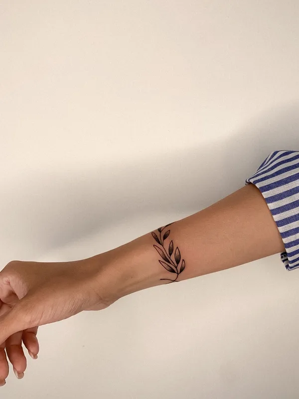 female black graphic tattoo on wrist #95412 | Tattoo Artist Tatyana Boyko