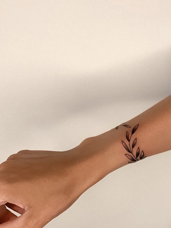 female black graphic tattoo on wrist #95413 | Tattoo Artist Tatyana Boyko