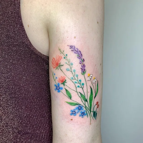 Watercolor tattoo by Tatyana Boyko in Saint Petersburg
