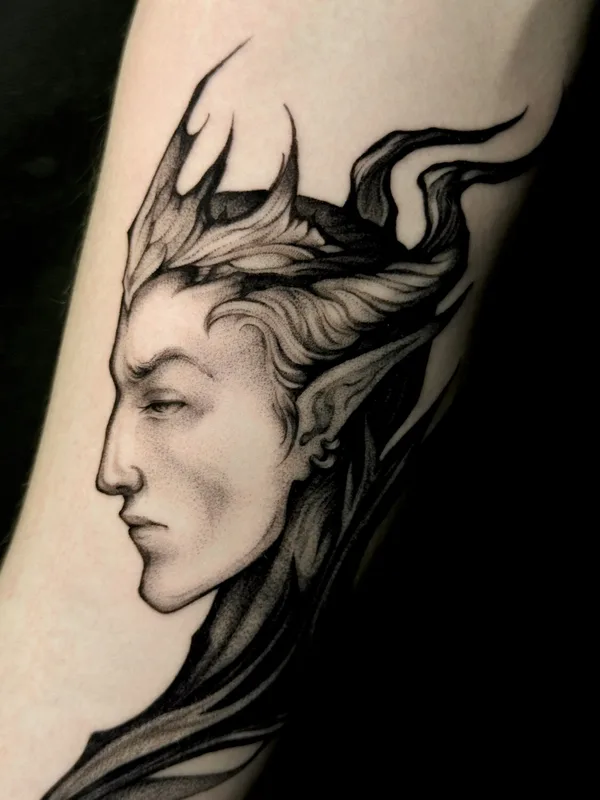 black and grey black and grey татуировка на forearm #91601 | Тату мастер Мария / serene.sirin 