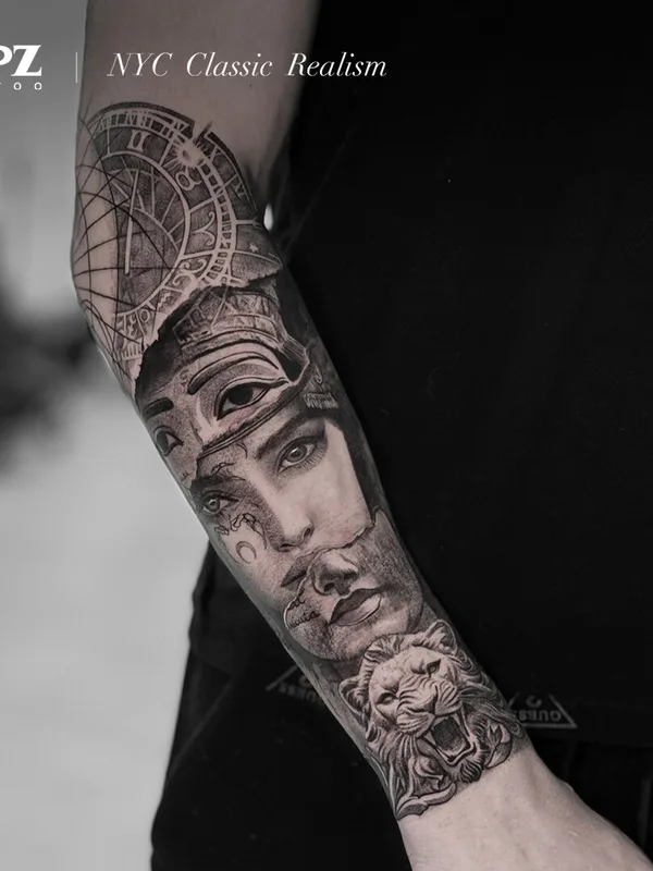 male blackandgrey realism Tatuagem em forearm #93290 | Tatuador Apz Tattoo 