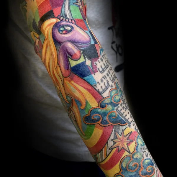 Illustrative tattoo by Kirill Putiatin in Saint Petersburg