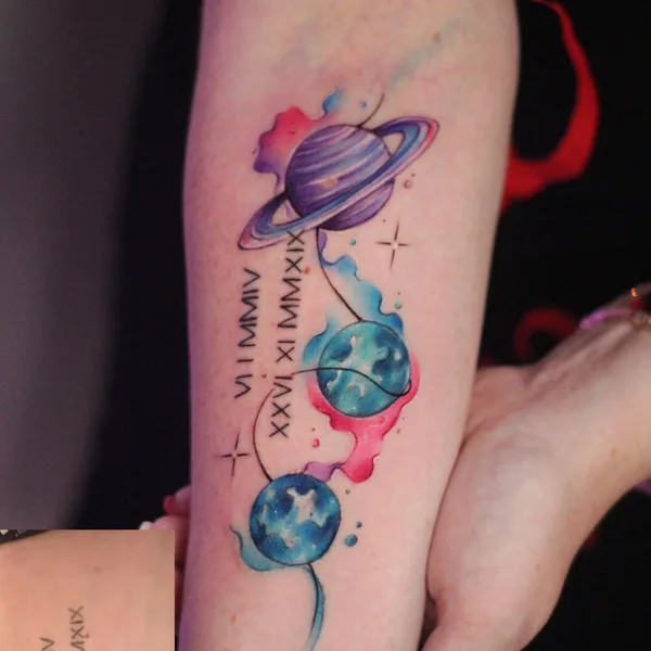 Watercolor tattoo by Екатерина Гарнет / Katy Garnet in Saint Petersburg
