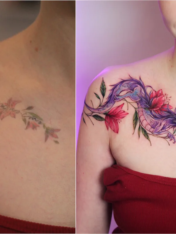 Watercolor tattoo by Екатерина Гарнет / Katy Garnet in Saint Petersburg