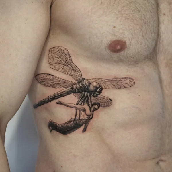 Geometric tattoo by Ivan Tahine  in Tbilisi