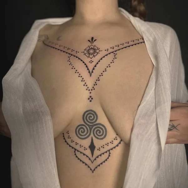 Dotwork tattoo by Avnas Amy in Las Vegas