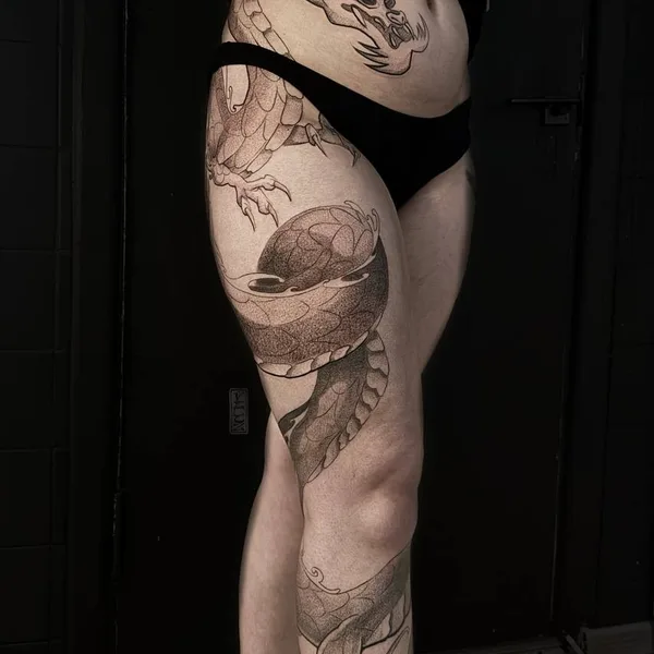 whipshading tattoo by Мателёнок Вячеслав in Minsk