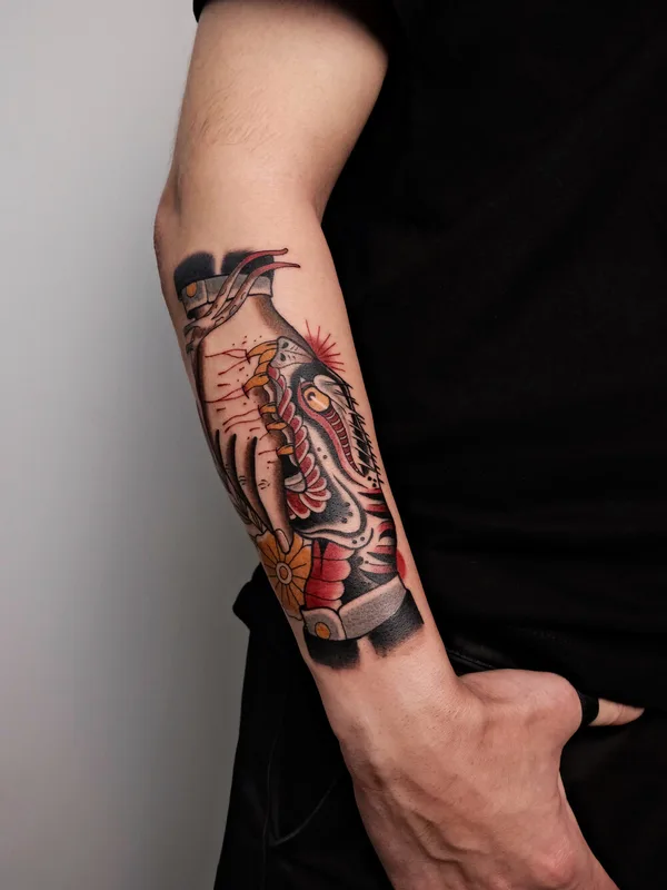 Old School tattoo by Анжелика Ли in Сочи