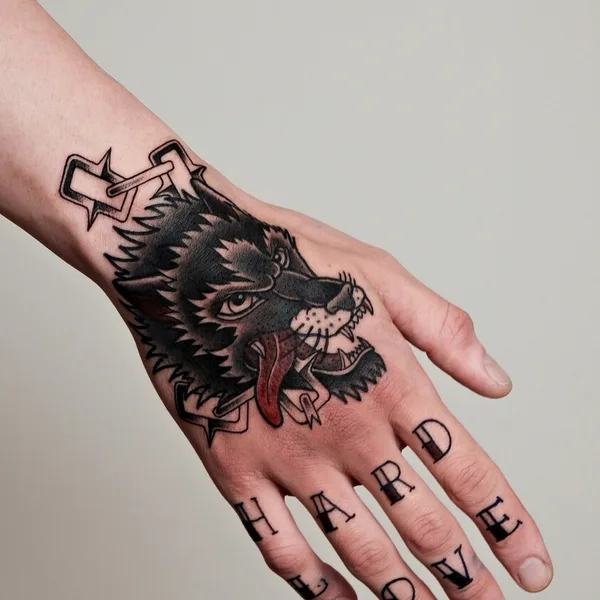 Олд Скул tattoo by Анжелика Ли in Сочи