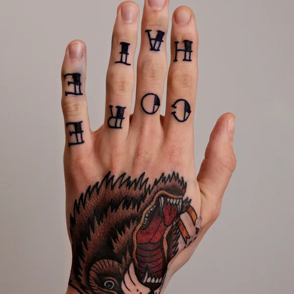 Олд Скул tattoo by Анжелика Ли in Сочи