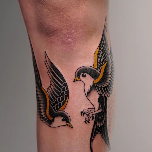 Олд Скул tattoo by Анжелика Ли in Сочи