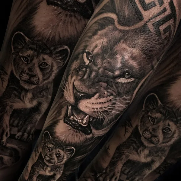 coverup tattoo by Николай Яковлев in Хабаровск