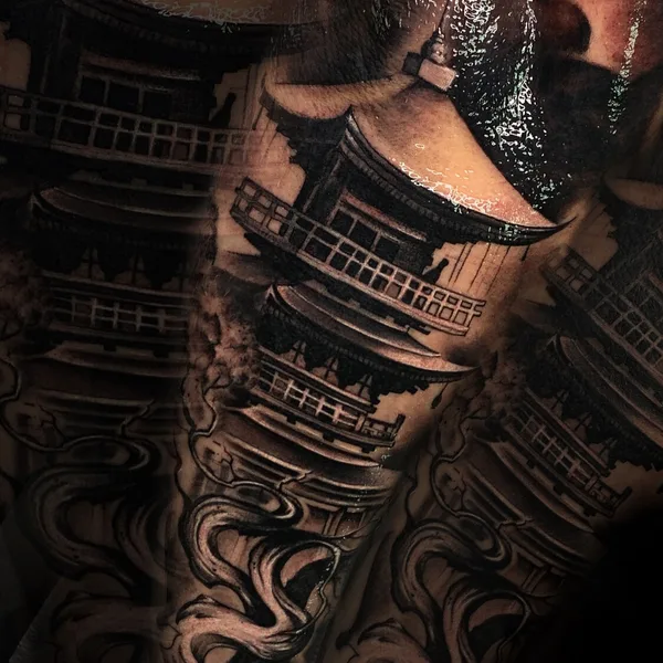 coverup tattoo by Николай Яковлев in Хабаровск