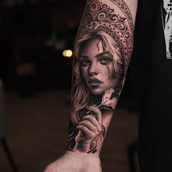 Chicano tattoo by Sasha Hugo in Владивосток