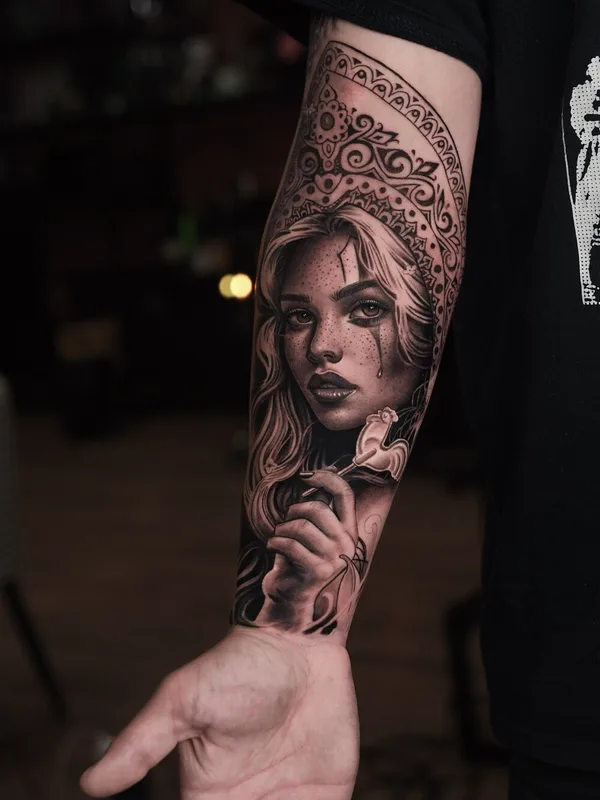 black and grey realism 타투 부위 forearm #93278 | 타투이스트 Sasha Hugo