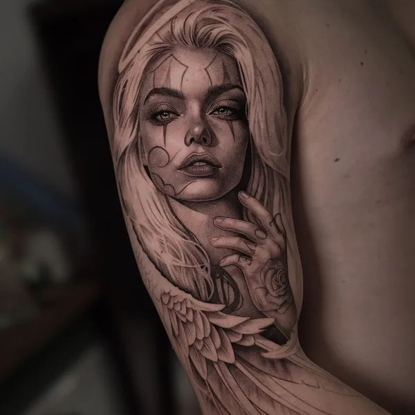 Chicano tattoo by Sasha Hugo in Владивосток