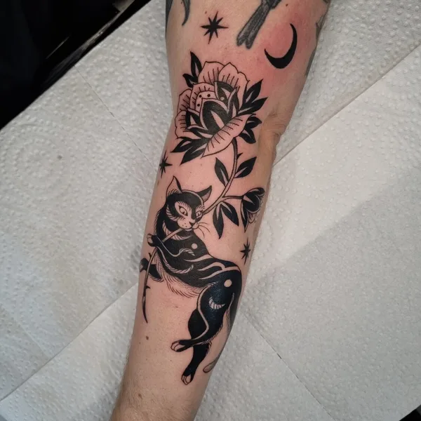 Illustrative tattoo by Aivis Kleinhofs Prusis  in Amsterdam