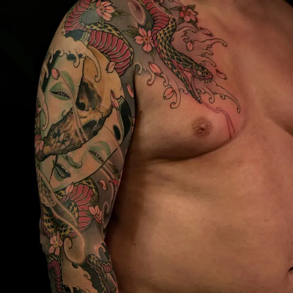 Japanese tattoo by Максим Кислицын in Moscow