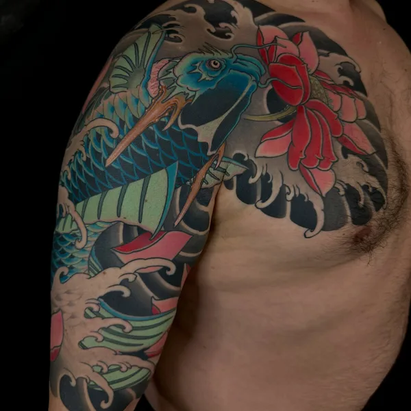 Japanese tattoo by Максим Кислицын in Moscow