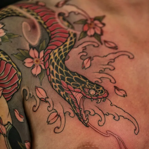 Japanese tattoo by Максим Кислицын in Moscow
