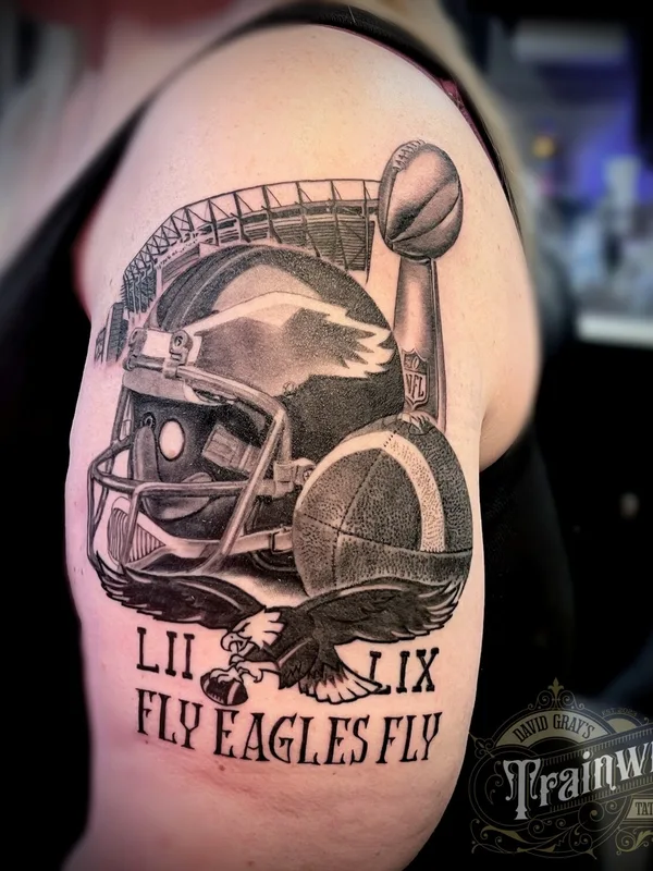 blackandgrey black and grey татуировка на forearm #102048 | Тату мастер Trainwreck Tattoo Studio/ David Gray Tattoos