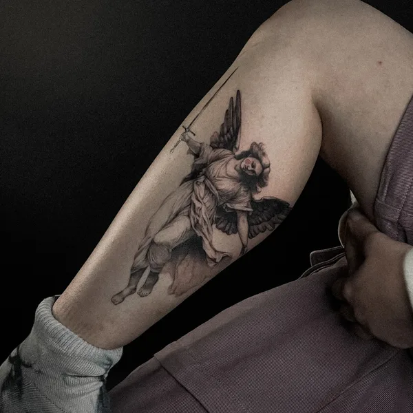 Сюрреализм tattoo by VALENTINA TISHE in Москва