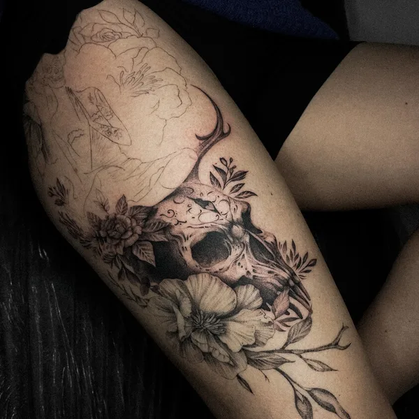 Сюрреализм tattoo by VALENTINA TISHE in Москва