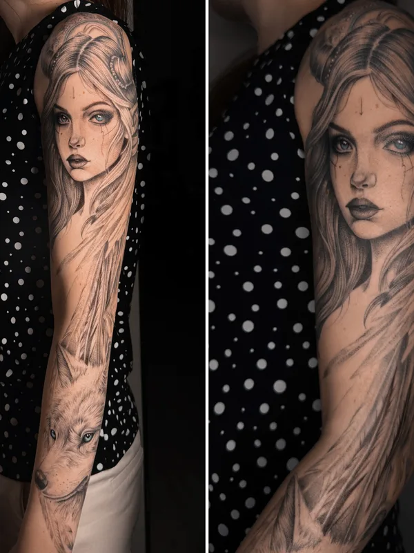 whipshading tattoo by Любовь Карманова in Moscow