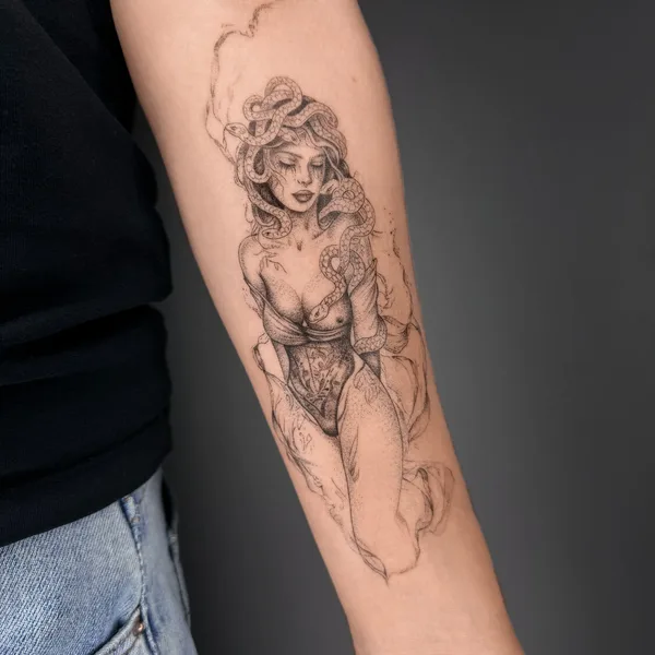 whipshading tattoo by Любовь Карманова in Moscow