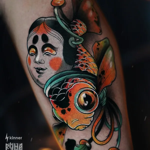 Anime tattoo by Дмитрий Клауд in Moscow