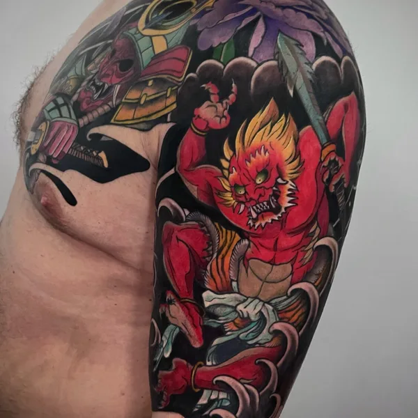 Traditional tattoo by Михаил Роллов in Красноярск