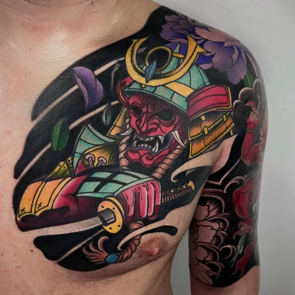 Traditional tattoo by Михаил Роллов in Красноярск