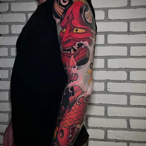 Traditional tattoo by Михаил Роллов in Красноярск