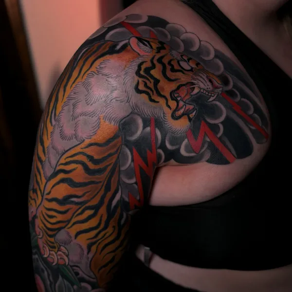 Japanese tattoo by Алексей Бурундуков in Moscow
