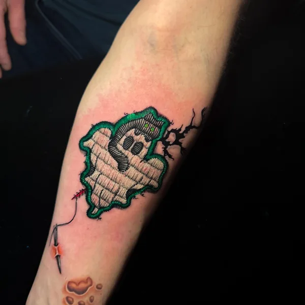 patch tattoo by Diego Conci in Denver