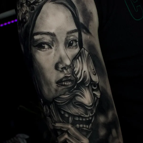 Portrait tattoo by Анна Каренина in Краснодар