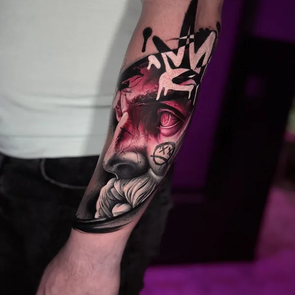 Realism tattoo by Maxim Tyatin