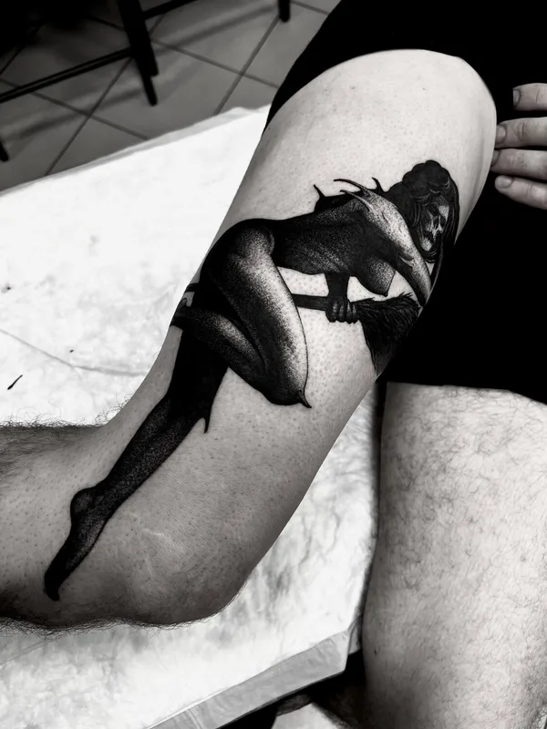 black blackwork татуировка на forearm #96752 | Тату мастер Паша Игнатьев 