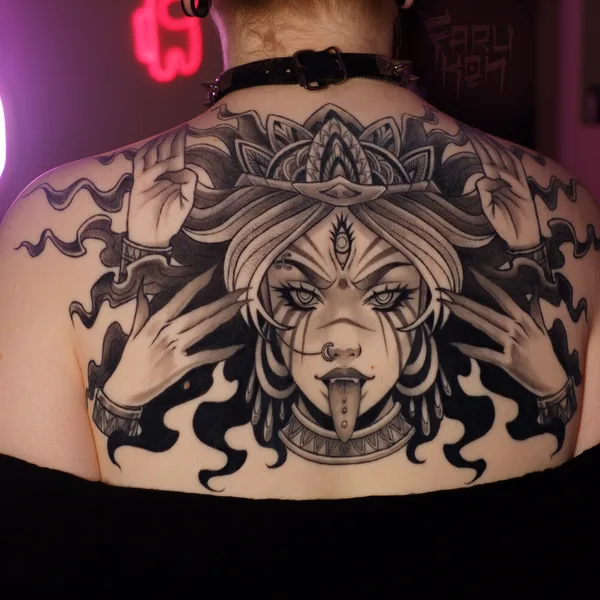 Anime tattoo by Елена Farukon in Moscow