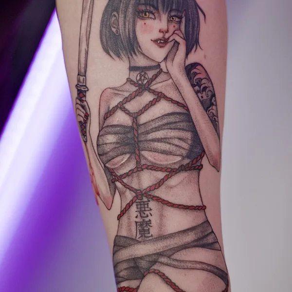 Японская tattoo by Мария Гурьянова (Sunchild Art) in Санкт-Петербург