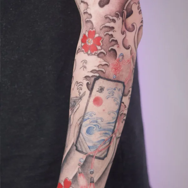 Японская tattoo by Мария Гурьянова (Sunchild Art) in Санкт-Петербург