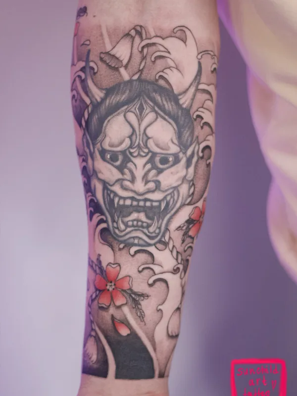 color japanese татуировка на forearm #99061 | Тату мастер Мария Гурьянова (Sunchild Art)