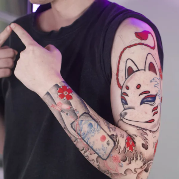 Японская tattoo by Мария Гурьянова (Sunchild Art) in Санкт-Петербург